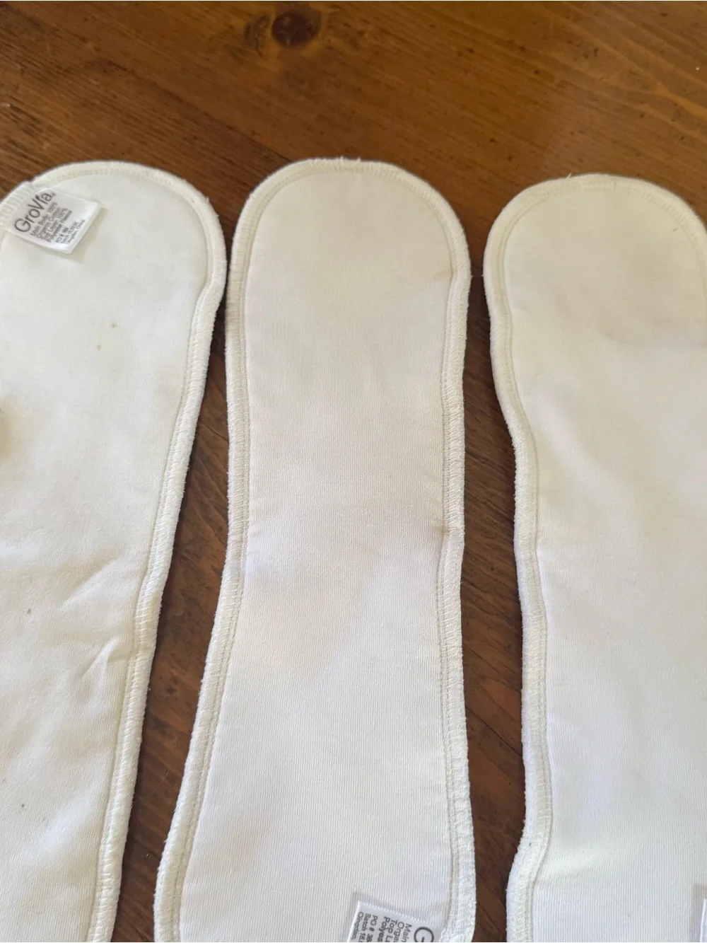 Set of 3 GroVia Thin Doubler Soaker Pads for Cloth Diapers